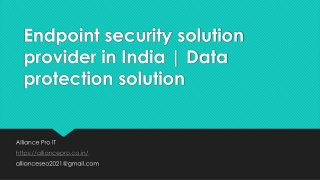 Endpoint security solution provider in India - Data protection solution