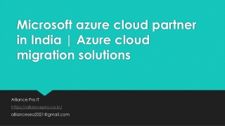Microsoft azure cloud partner in India-Azure cloud migration solutions