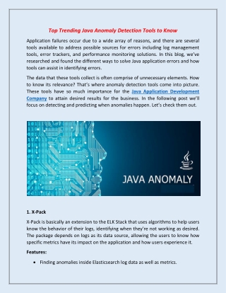 Top Trending Java Anomaly Detection Tools to Know