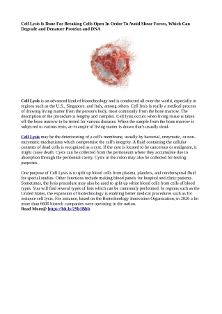 Cell Lysis - PDF