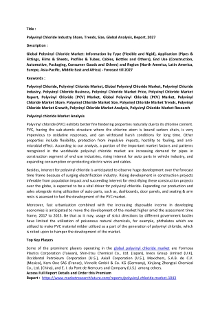 Polyvinyl chloride Market Analysis.docx
