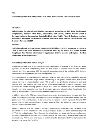 Purified Terephthalic Acid Market Analysis.docx