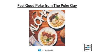 Feel Good Poke from The Poke Bowl