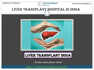 One of The Top Liver Transplant Hospital in India