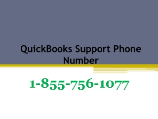 QuickBooks Support Phone Number 1-855-756-1077