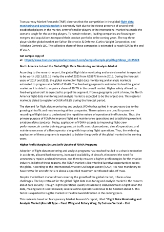 Flight Data Monitoring and Analysis Market