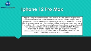 iphone 12 pro max