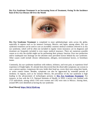 Dry Eye Syndrome Treatment - pdf