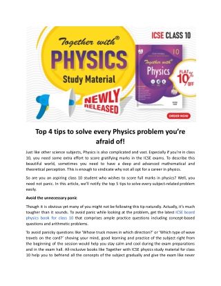 Top 4 tips to solve every Physics problem you’re afraid of.docx