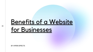 Benefits of a Website for Businesses - Hyper Effects