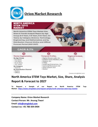 North America STEM Toys Market Trends, Size, Competitive Analysis and Forecast 2