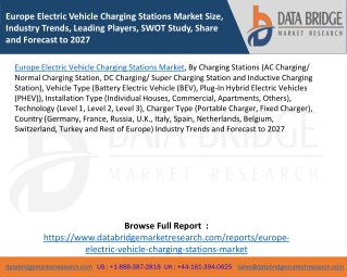 Europe Electric Vehicle Charging Stations Market Size, Industry Trends, Leading Players, SWOT Study, Share and Forecast