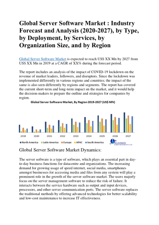 Global Server Software Market