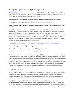 Digital Printing Market by Ink