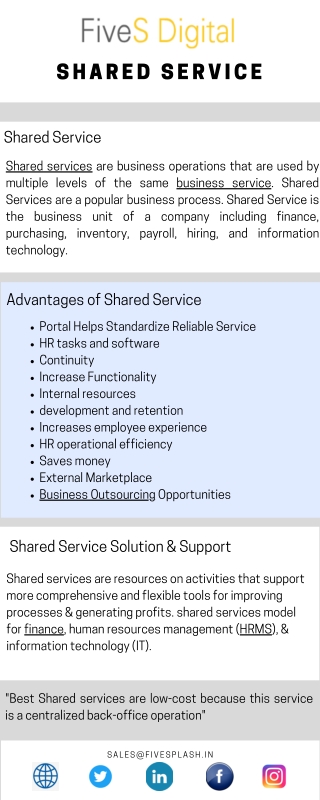 Shared Services - Fivesdigital