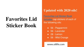 Favorites Lid Sticker Book