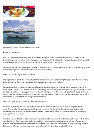 11 Creative Ways to Write About boat rental The Bahamas dayyachtcharters.com