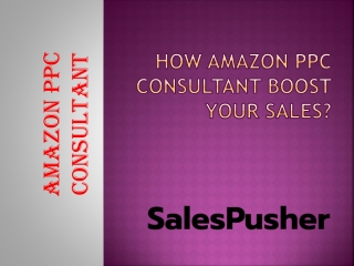 How Amazon PPC Consultant Boost Your Sales