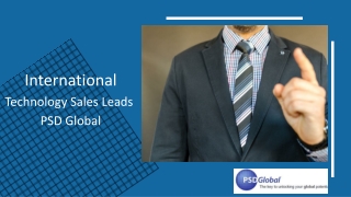 International Technology Sales Leads — PSD Global