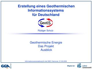 Erstellung eines Geothermischen Informationssystems für Deutschland