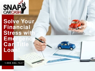 Take out a car title loan for easy money in Canada
