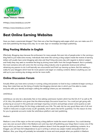 General Discussion Forum