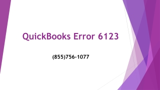 QuickBooks Error 6123
