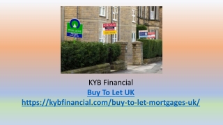 Buy to Let UK Mortgage KYB Financial