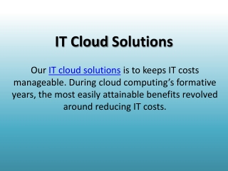IT Cloud Solutions