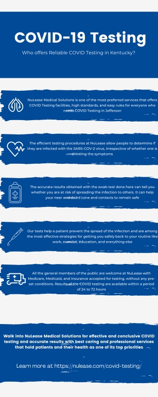 Who offers Reliable COVID Testing in Kentucky