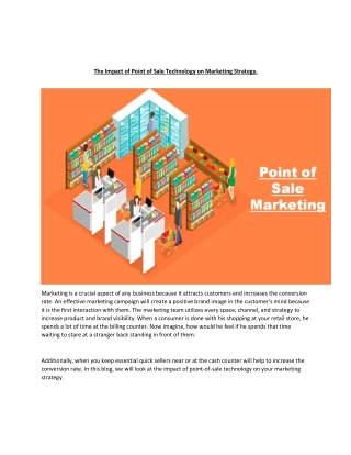 The impact of point of sale technology on marketing strategy
