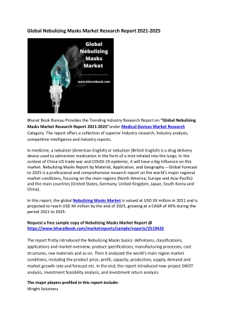 Global Nebulizing Masks Market Research Report 2021-2025