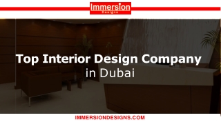 Top Affordable Interior Design | Immersion Designs