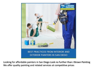 Affordable House Painters In San Diego