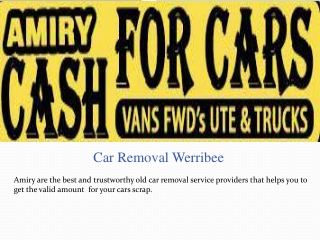 Car Removal Werribee