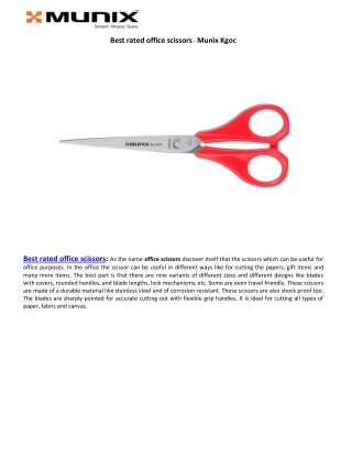 Best rated office scissors - Munix Kgoc