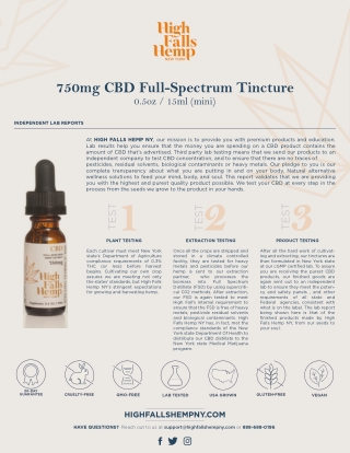 750mg CBD Full-Spectrum Tincture