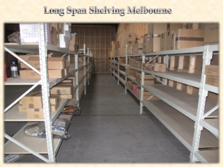 Long Span Shelving Melbourne