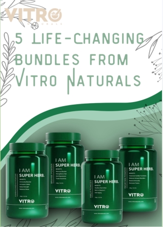 5 Life-Changing Bundles from Vitro Naturals