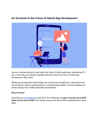 An overlook to the future of hybrid app development
