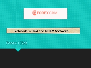 Metatrader 5 CRM and 4 CRM Software