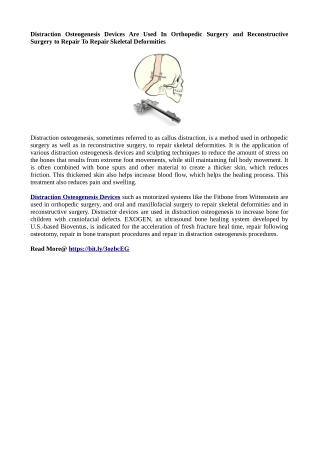 Distraction Osteogenesis Devices - pdf