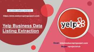 Yelp Business Data Listing Extraction