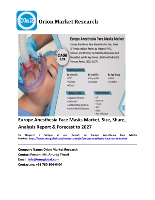 Europe Anesthesia Face Masks Market Growth, Size, Share, Industry Report and For