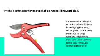 Hvilke plante saks_havesaks skal jeg vælge til havearbejde_