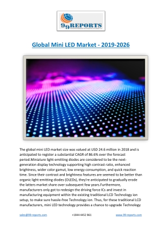 Global Mini LED Market