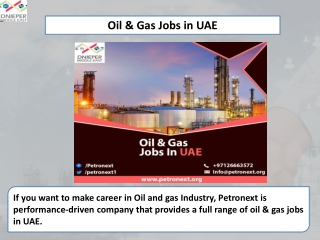 Oil & Gas jobs in UAE