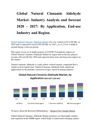 Global Natural Cinnamic Aldehyde Market