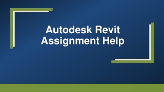 Autodesk Revit Assignment Help