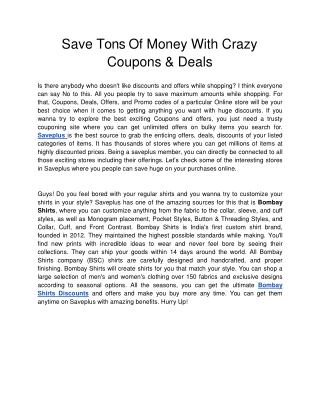 Save Tons Of Money With Crazy Coupons & Deals-converted